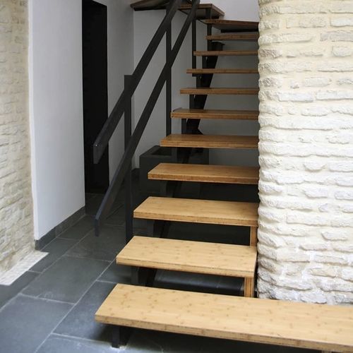 Scala a L - BSP 38 Cv - Grupo GUBIA - con gradini in legno / in metallo / per uso residenziale