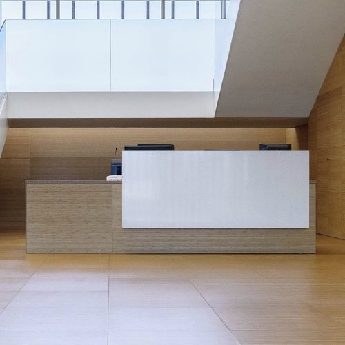 Banco reception in MDF - Grupo GUBIA - in bambù