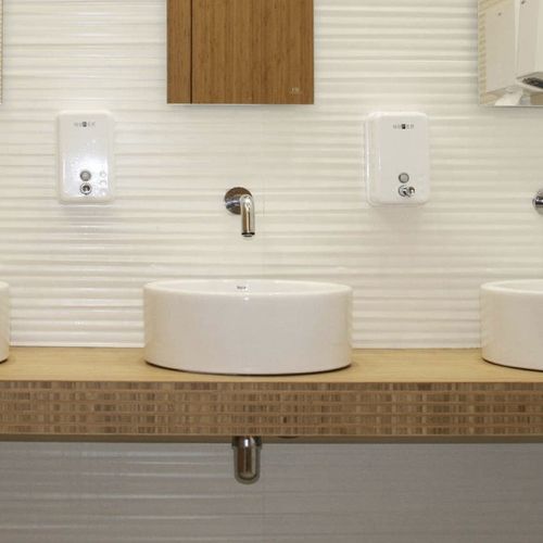 Piano lavabo in bambù - BSP 95C-v - Grupo GUBIA - su misura