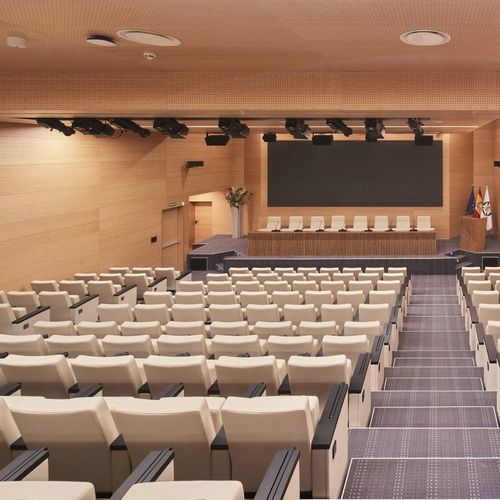 Controsoffitto in bambù - Grupo GUBIA - in pannelli / per d'auditorium / da interno