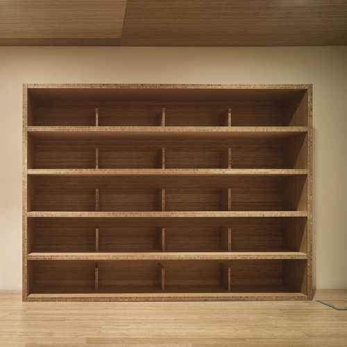 Libreria a muro - Grupo GUBIA - pavimento-soffitto / contemporanea / contract