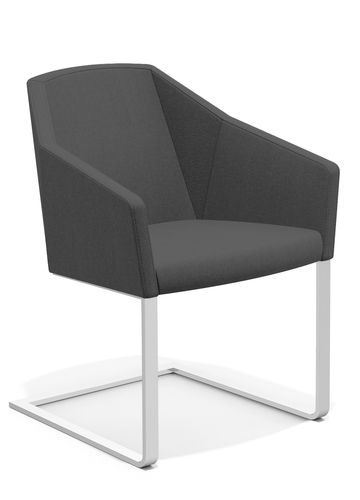 Sedia visitatore contemporanea - PARKER IV - Casala - da interno / in tessuto / con supporto in acciaio