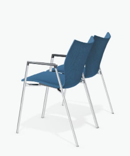 Sedia visitatore contemporanea - LYNX III - Casala - da interno / in tessuto / in plastica