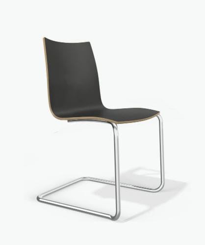 Sedia visitatore contemporanea - ONYX II - Casala - da interno / in tessuto / in faggio
