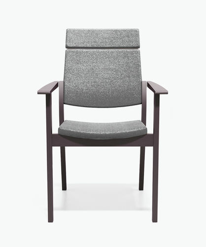 Sedia visitatore contemporanea - SINA - Casala - da interno / in tessuto / con supporto in faggio