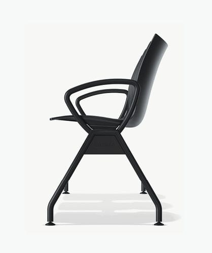 Seduta su barra in tessuto - ONYX - Casala - in plastica / 3 posti / 2 posti