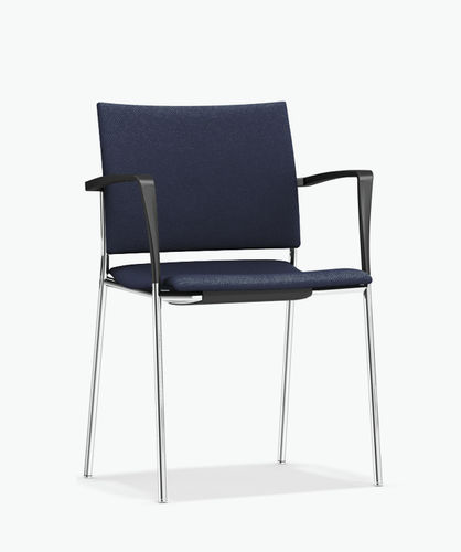 Sedia visitatore contemporanea - FENIKS XL - Casala - da interno / in tessuto / in faggio
