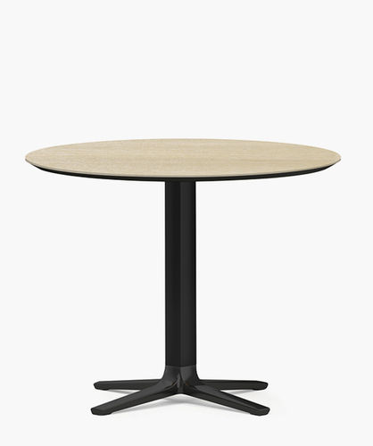 Tavolo contemporaneo - BLENDER - Casala - in HPL / con supporto in metallo / rotondo
