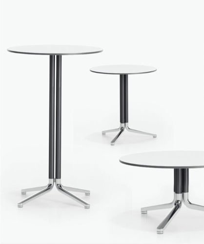 Tavolo da bistrot contemporaneo - TEMO III-IV - Casala - in legno / con supporto in metallo / rotondo