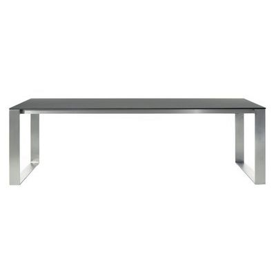 Tavolo da pranzo contemporaneo - FRAME - Steininger Designers - in composito / con supporto in acciaio inossidabile / rettangolare