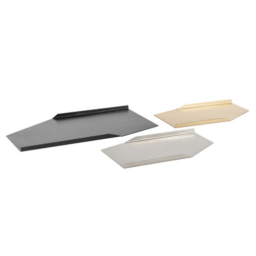 Vassoio di servizio in ottone - FOLD - Steininger Designers - in acciaio / in rame / in zinco