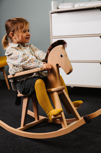 Cavallo a dondolo in legno - HALLA - Geuther