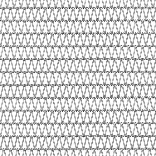 Maglia metallica decorativa - RIPPLE (R) - BANKER WIRE - in alluminio / in rame / in acciaio inossidabile