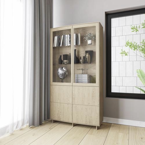 Vetrina armadio contemporanea - #410 - Skovby - da appoggio / in rovere / in noce