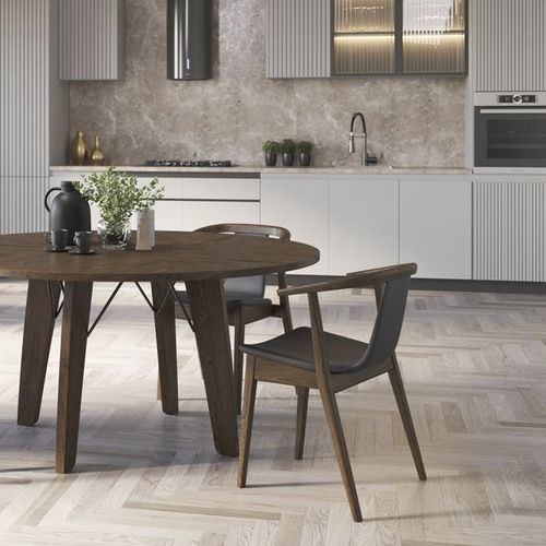 Sedia da pranzo contemporanea - #820 - Skovby - da interno / in tessuto / in pelle