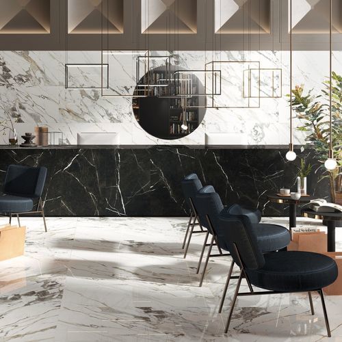 Piastrella in gres porcellanato - ARCHIMARBLE - Gruppo Ceramiche Ricchetti - lucida / finitura madreperla / da interno