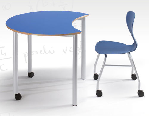 Tavolo da lavoro contemporaneo - COLLABOR8 - CAMILLO SIRIANNI SAS - in laminato / in faggio / in materiale riciclato
