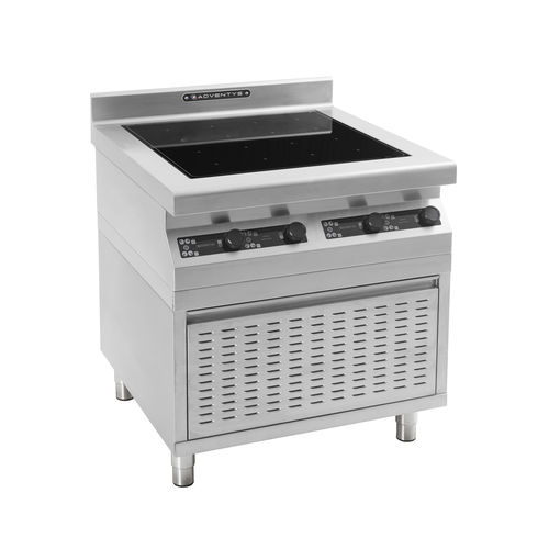 Piano cottura a induzione - MO4NL - ADVENTYS - professionale / da terra / con manopole