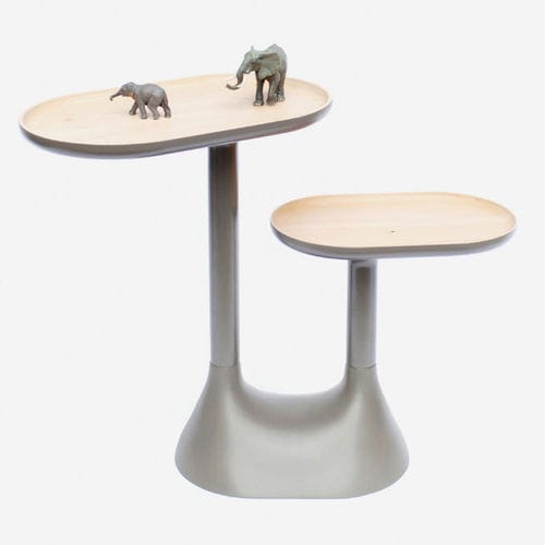 Tavolo d'appoggio contemporaneo - BAOBAB - Moustache - in faggio / ovale / per uso residenziale