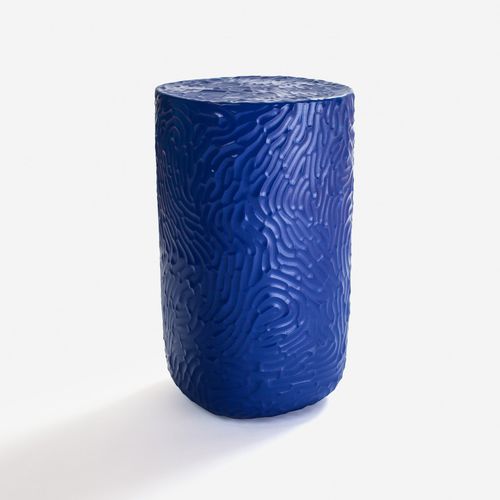 Tavolo d'appoggio contemporaneo - TOUCH - Moustache - in ceramica / ovale / per uso residenziale