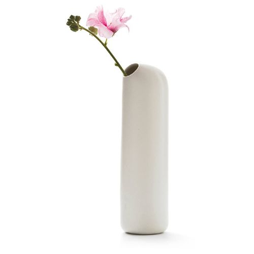 Vaso contemporaneo - Ô CARAFE - Moustache - in ceramica / in laterizio / bianco