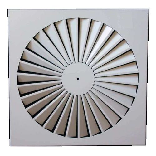 Diffusore d'aria da soffitto - DQF - SCHAKO KG - quadrato / rotondo / in lamiera d'acciaio