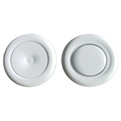 Valvola di ventilazione da soffitto - STV - SCHAKO KG - in lamiera d'acciaio / rotonda