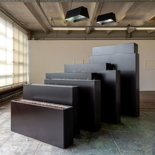 Fioriera in acciaio galvanizzato - STEELAB SBA - ATELIER SO GREEN - in corten / in alluminio termolaccato / rettangolare