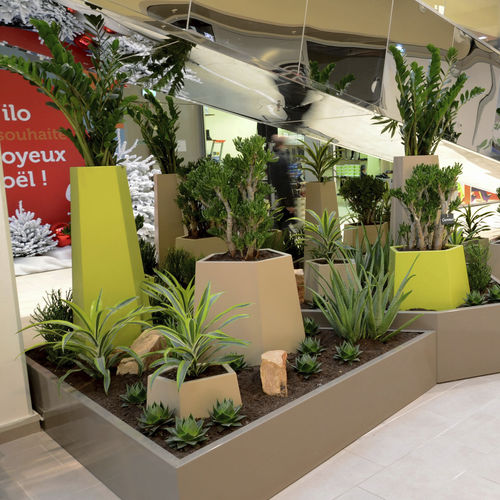 Fioriera in fibrocemento - IMAGE'IN - STEELAB - ATELIER SO GREEN - in acciaio / pentagonale / su misura