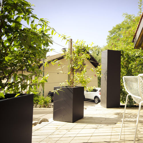 Fioriera in fibrocemento - IMAGE'IN ICM / ICH - ATELIER SO GREEN - rettangolare / quadrata / su misura