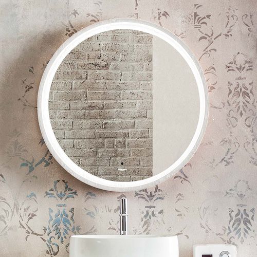 Specchio da bagno a muro - INCANTO - ARTELINEA - contemporaneo / rotondo / in legno laccato