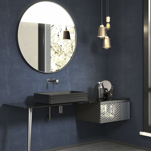 Supporto per lavabo in metallo - T-60 - ARTELINEA - in vetro