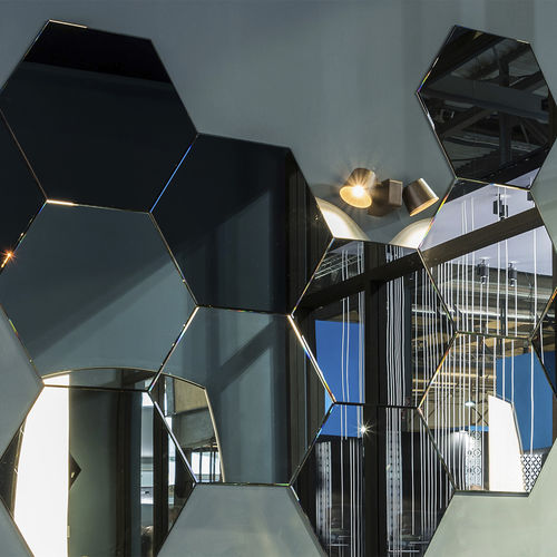 Specchio a muro - GEMME - ARTELINEA - design originale / rettangolare / esagonale