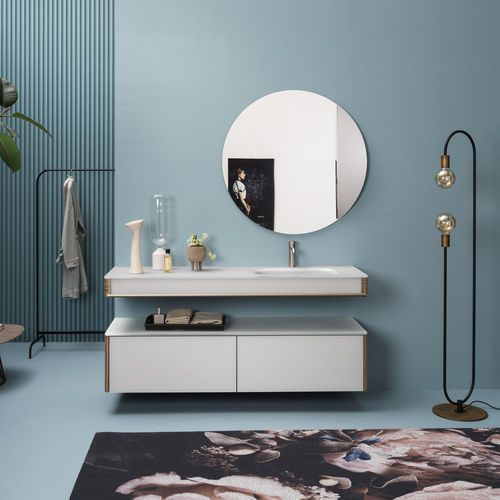 Mobile lavabo a muro - ALEXANDER - ARTELINEA - in laminato / in melaminico / contemporaneo