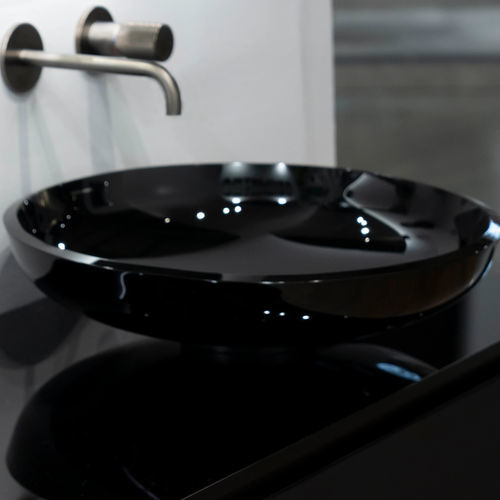Lavabo da appoggio - TAORMINA - ARTELINEA - in vetro / rotondo / senza foro