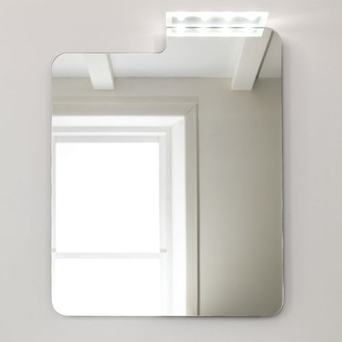 Specchio da bagno a muro - ATOLLO - ARTELINEA - contemporaneo / quadrato / ellittico