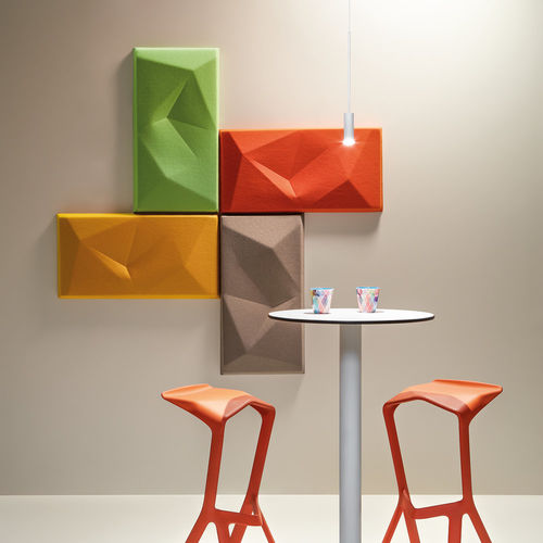 Pannello acustico per muro - VEVEY - Made Design Barcelona - in poliestere / rettangolare / 3D