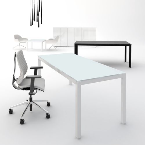 Scrivania direzionale - IMPULS - MDD - contemporanea / in alluminio / in vetro