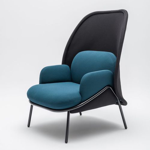 Poltrona visitatore contemporanea - MESH MEDIUM-BACK - MDD - in tessuto / in acciaio con rivestimento a polvere / con schienale alto