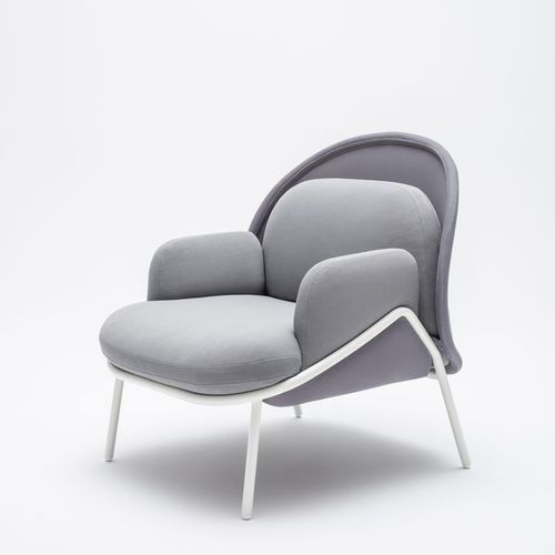 Poltrona visitatore contemporanea - MESH LOW-BACK - MDD - in tessuto / in acciaio con rivestimento a polvere / con schienale alto