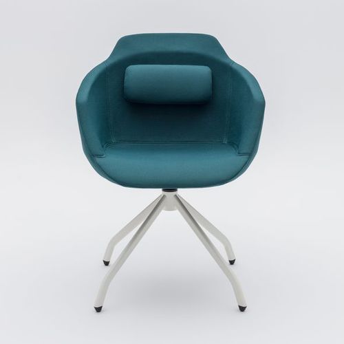 Sedia visitatore contemporanea - ULTRA - MDD - da interno / in tessuto / in acciaio con rivestimento a polvere