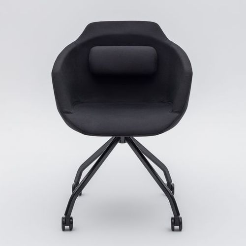 Sedia visitatore contemporanea - ULTRA F - MDD - da interno / in tessuto / in acciaio con rivestimento a polvere