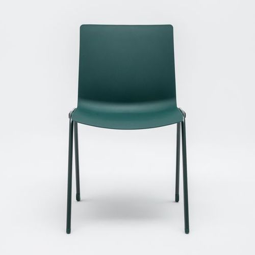 Sedia contemporanea - SHILA - MDD - da interno / in acciaio con rivestimento a polvere / impilabile
