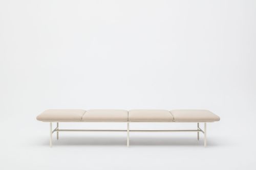 Divanetto imbottito modulare - AGORA - MDD - contemporaneo / in tessuto / in acciaio con rivestimento a polvere