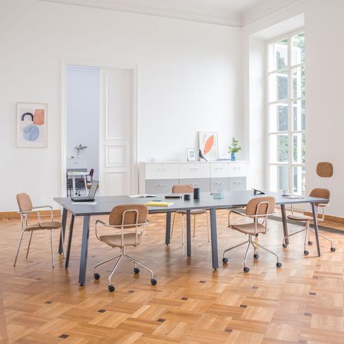 Scrivania per open space - OGI A - MDD - contemporanea / in rovere / in betulla