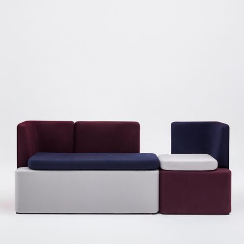 Divano modulare - KAIVA - MDD - contemporaneo / in tessuto / con cuscino rimovibile
