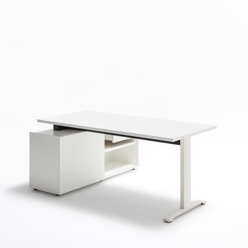 Scrivania per open space - ERGONOMIC MASTER - MDD - contemporanea / in rovere / in noce