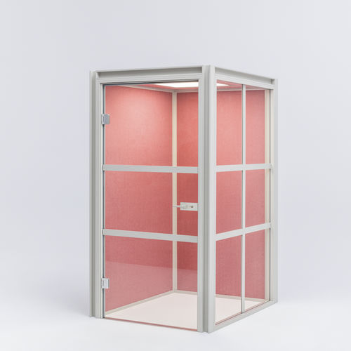 Ufficio POD acustico - HAKO - MDD - ergonomico / con illuminazione LED integrata / in vetro