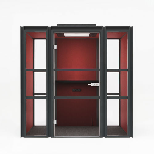 Ufficio POD acustico - HAKO - MDD - con illuminazione LED integrata / in vetro / per open space