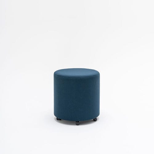 Pouf contemporaneo - MIX - MDD - in tessuto / tondo / quadrato